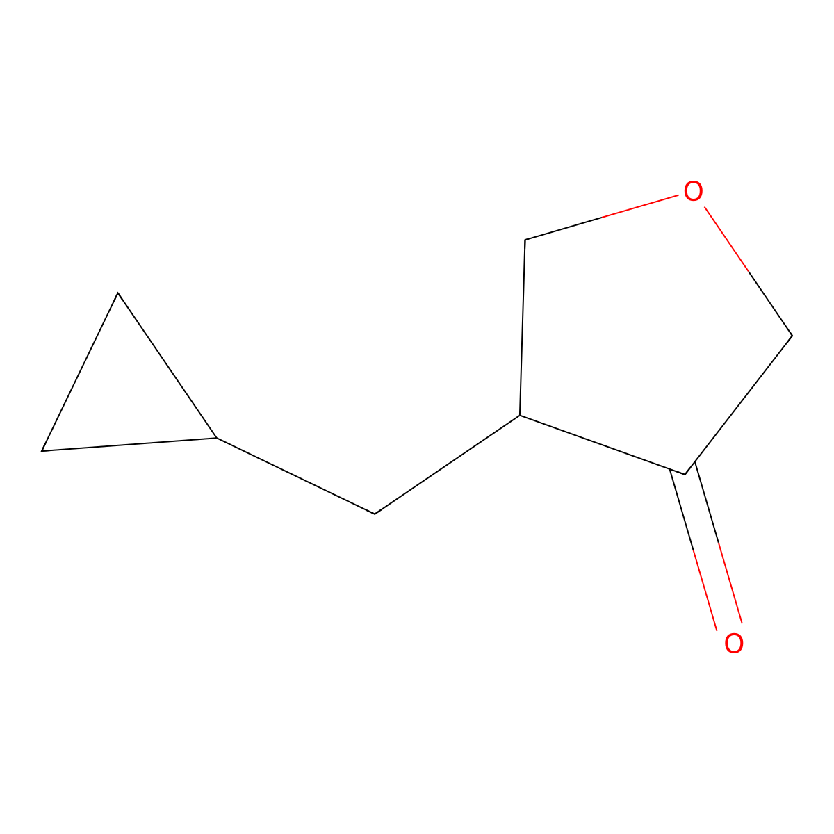 4-(Cyclopropylmethyl)oxolan-3-one molecular structure, CAS 2253632-78-7