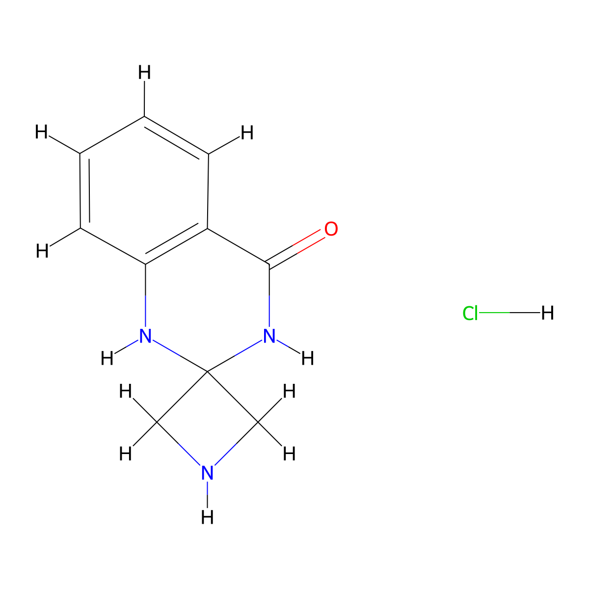 3',4'-dihydro-1'H-spiro[azetidine-3,2'-quinazoline]-4'-one hydrochloride molecular structure, CAS 2253632-90-3