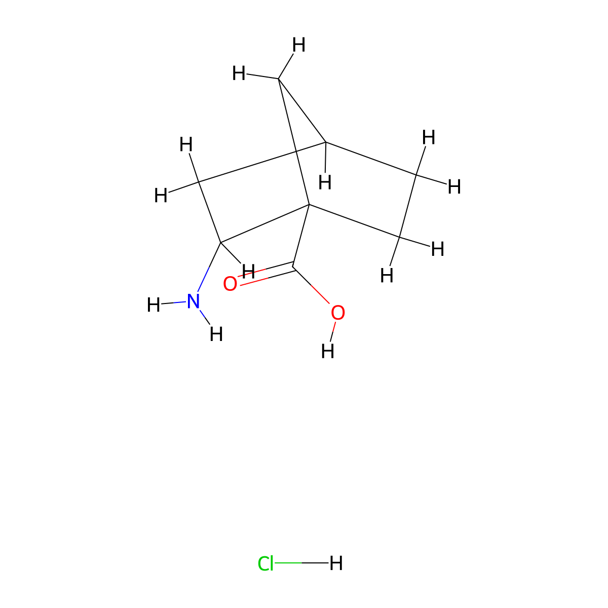 2-Aminobicyclo[2.2.1]heptane-1-carboxylic acid hydrochloride molecular structure, CAS 2253632-91-4