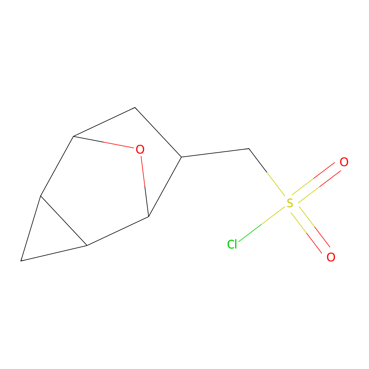 rac-[(1R,2S,4R,5R,6S)-8-oxatricyclo[3.2.1.0,2,4]octan-6-yl]methanesulfonyl chloride molecular structure, CAS 2253638-68-3