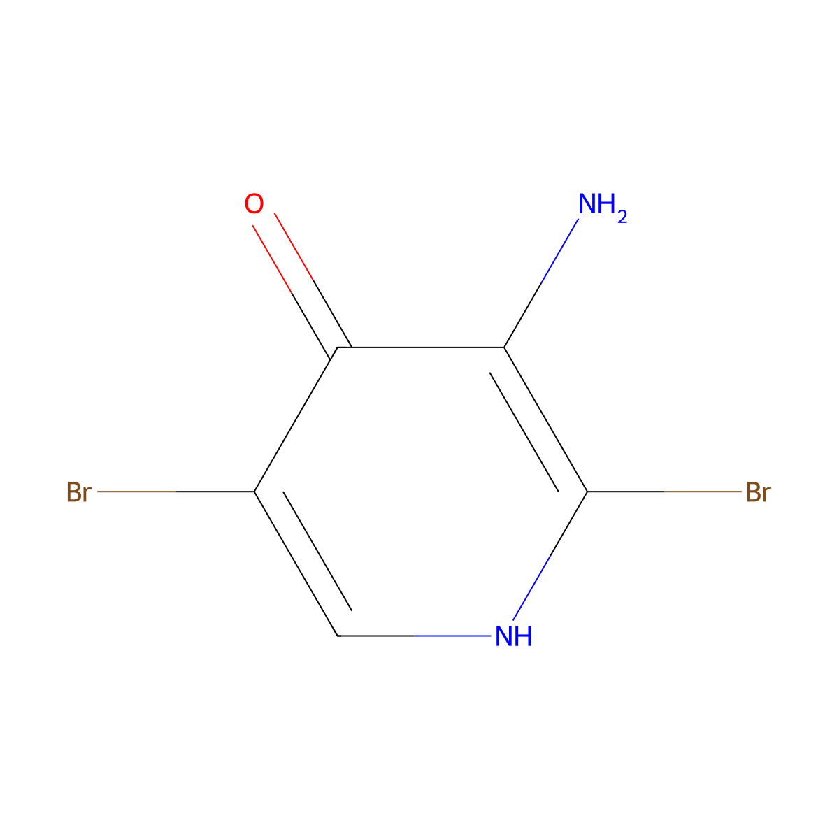 3-Amino-2,5-dibromopyridin-4-ol molecular structure, CAS 2253638-78-5