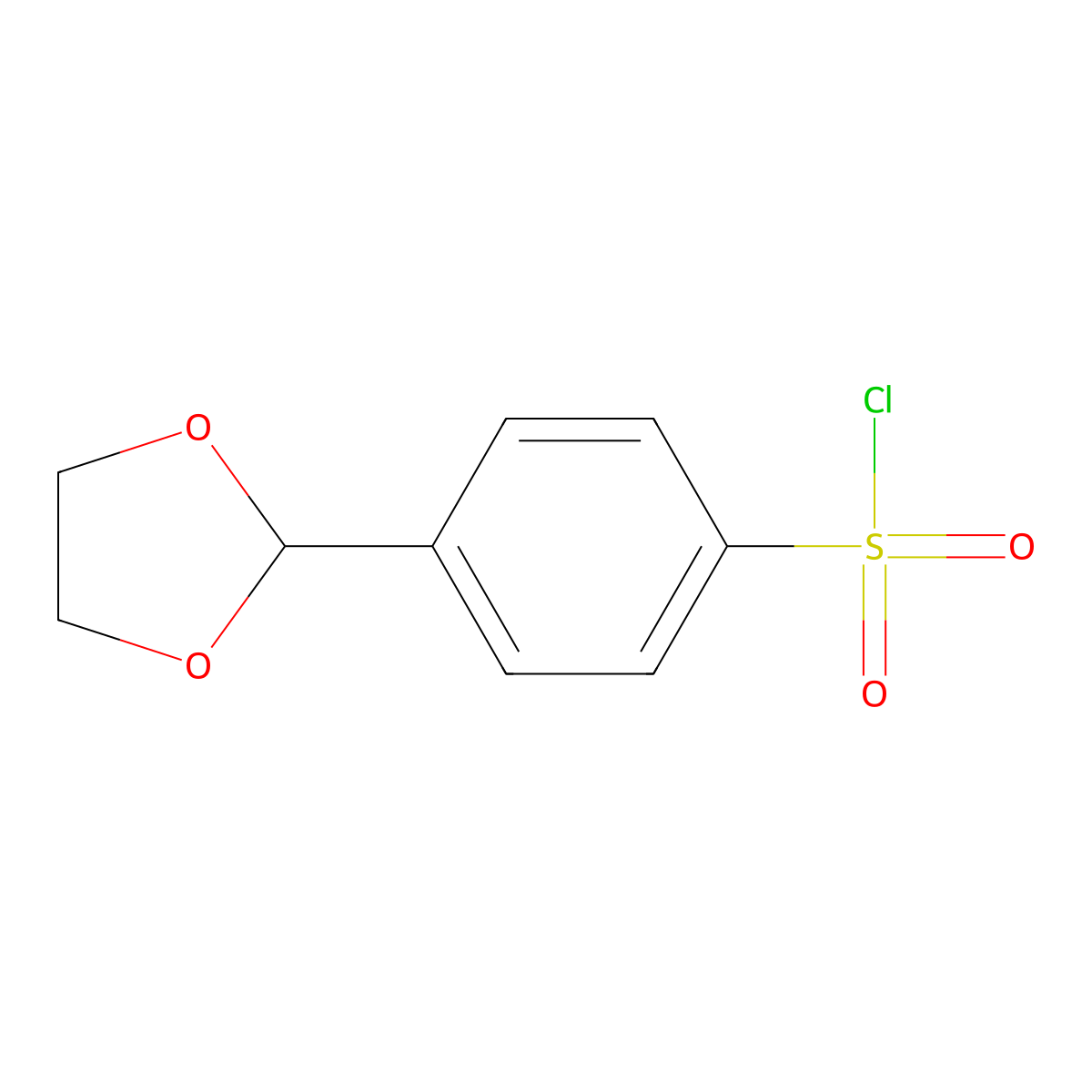 4-(1,3-Dioxolan-2-yl)benzenesulfonyl chloride molecular structure, CAS 2253639-08-4