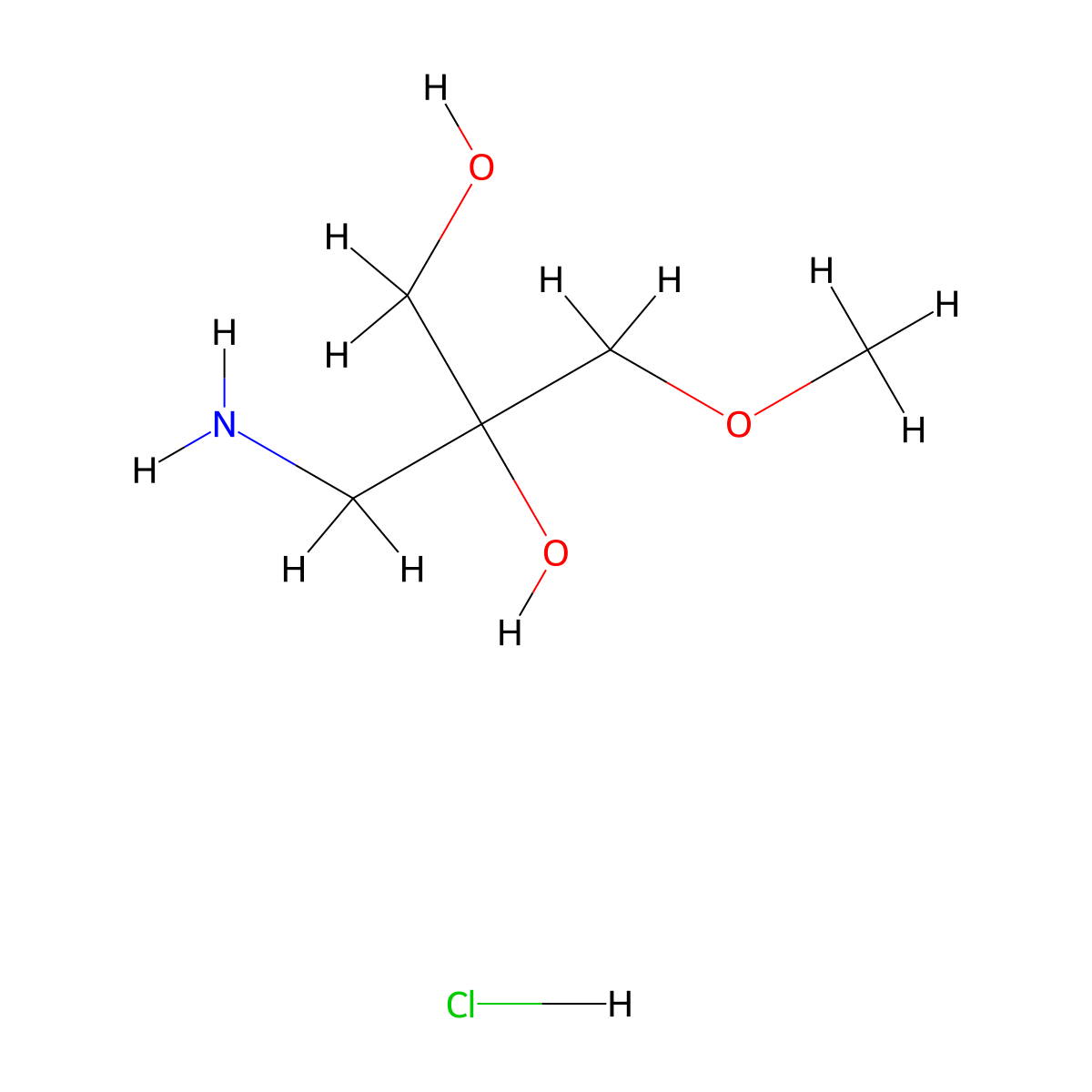 3-Amino-2-(methoxymethyl)propane-1,2-diol hydrochloride molecular structure, CAS 2253639-16-4