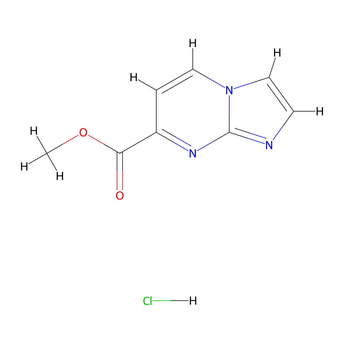 Methylimidazo[1,2-a]pyrimidine-7-carboxylatehydrochloride molecular structure, CAS 2253639-20-0