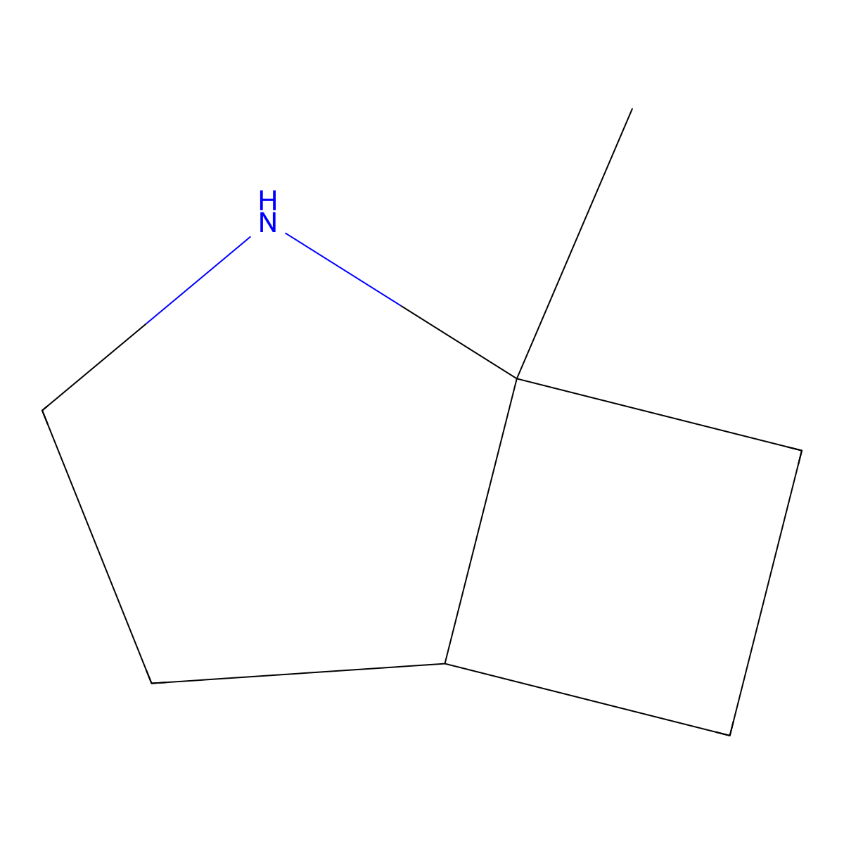 rac-(1R,5R)-1-methyl-2-azabicyclo[3.2.0]heptane molecular structure, CAS 2253639-25-5