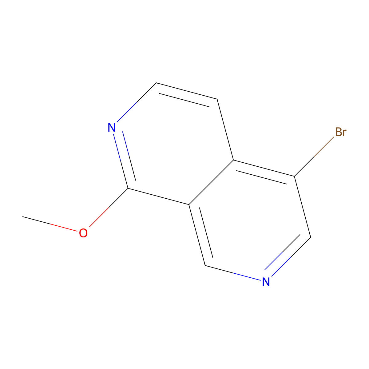 5-Bromo-1-methoxy-2,7-naphthyridine molecular structure, CAS 2253639-30-2