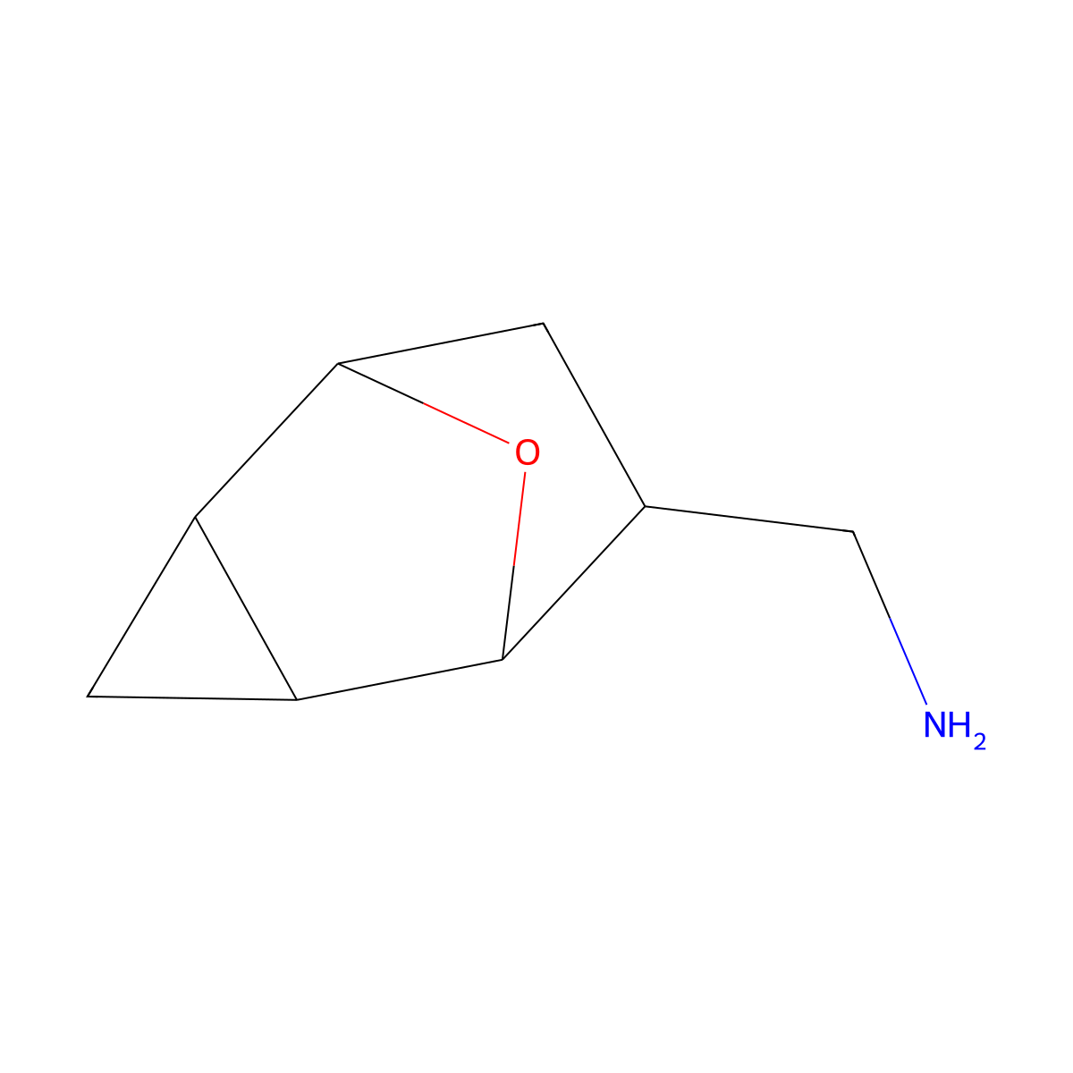 rac-1-[(1R,2S,4R,5R,6R)-8-oxatricyclo[3.2.1.0,2,4]octan-6-yl]methanamine molecular structure, CAS 2253639-34-6