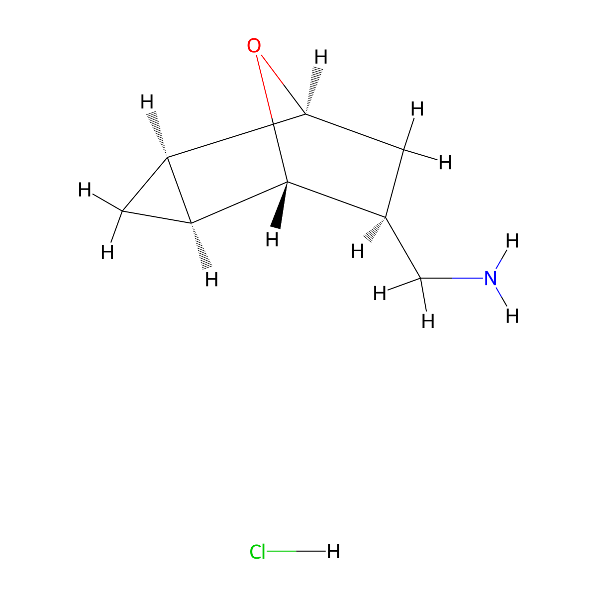 rac-[(1R,2S,4R,5R,6R)-8-oxatricyclo[3.2.1.0,2,4]octan-6-yl]methanamine hydrochloride molecular structure, CAS 2253639-35-7