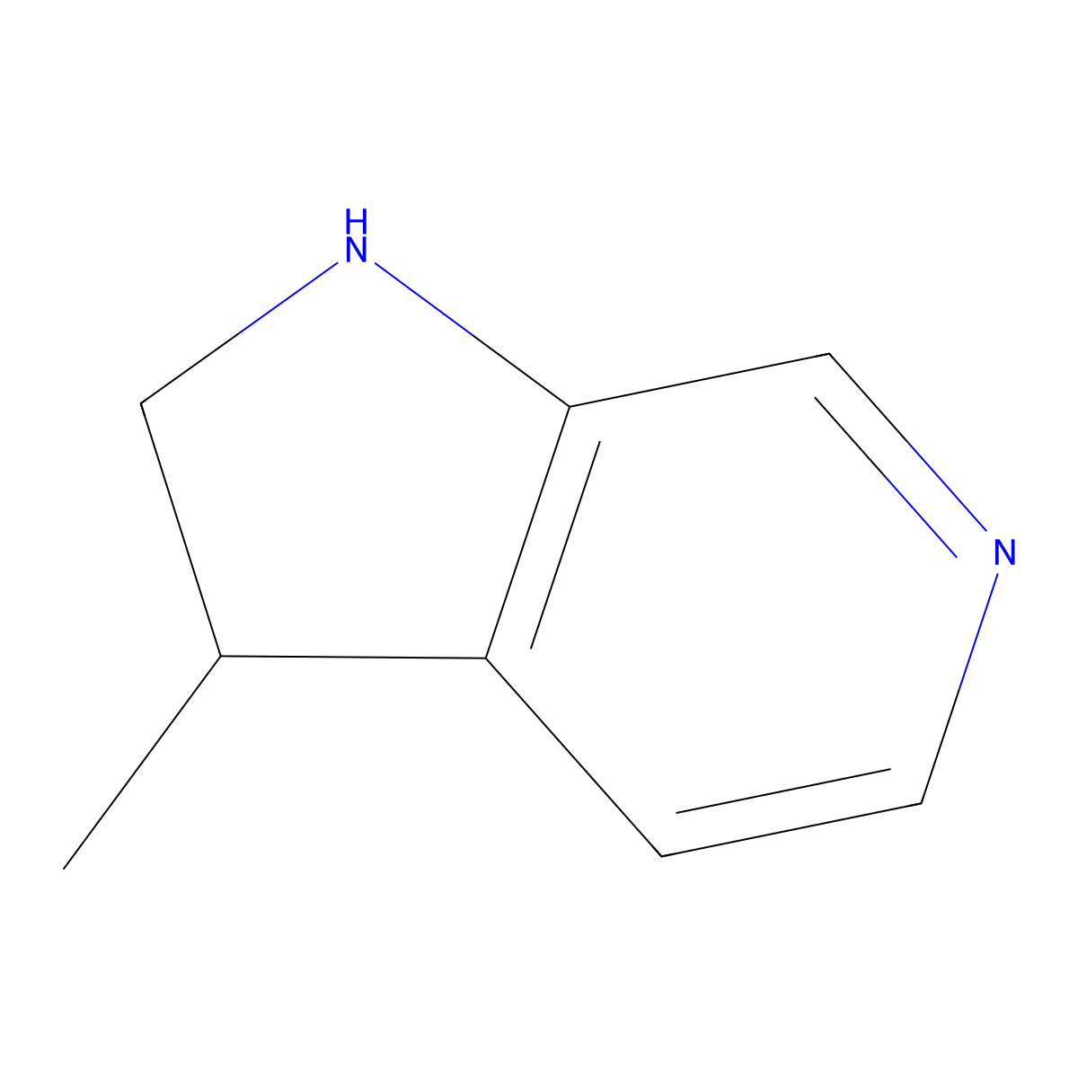 3-methyl-1H,2H,3H-pyrrolo[2,3-c]pyridine molecular structure, CAS 2253639-42-6