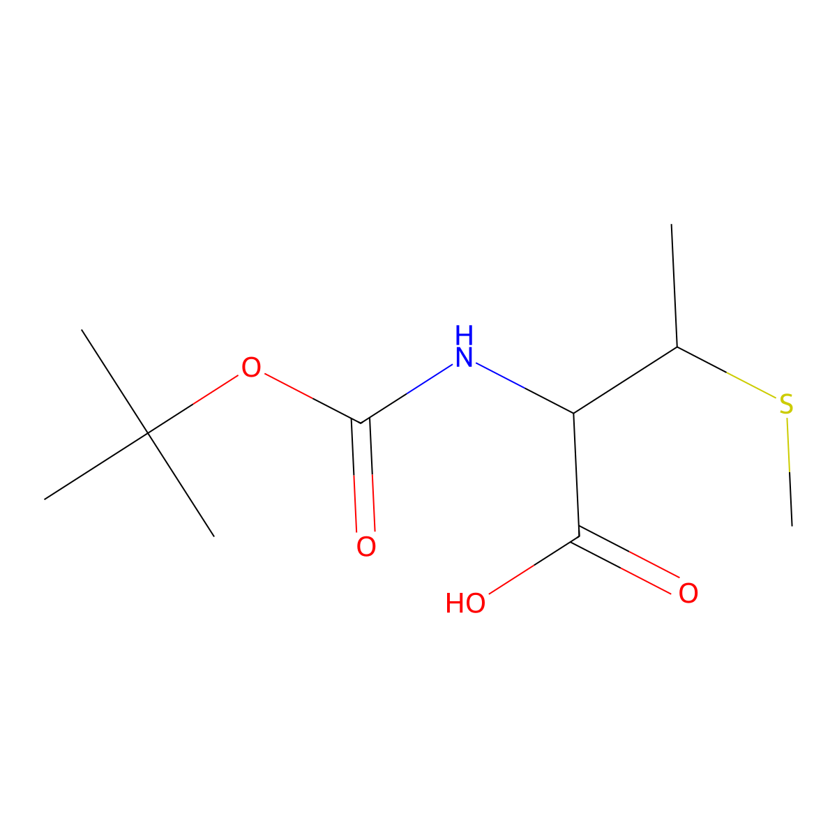 2-{[(Tert-butoxy)carbonyl]amino}-3-(methylsulfanyl)butanoic acid molecular structure, CAS 2253639-57-3