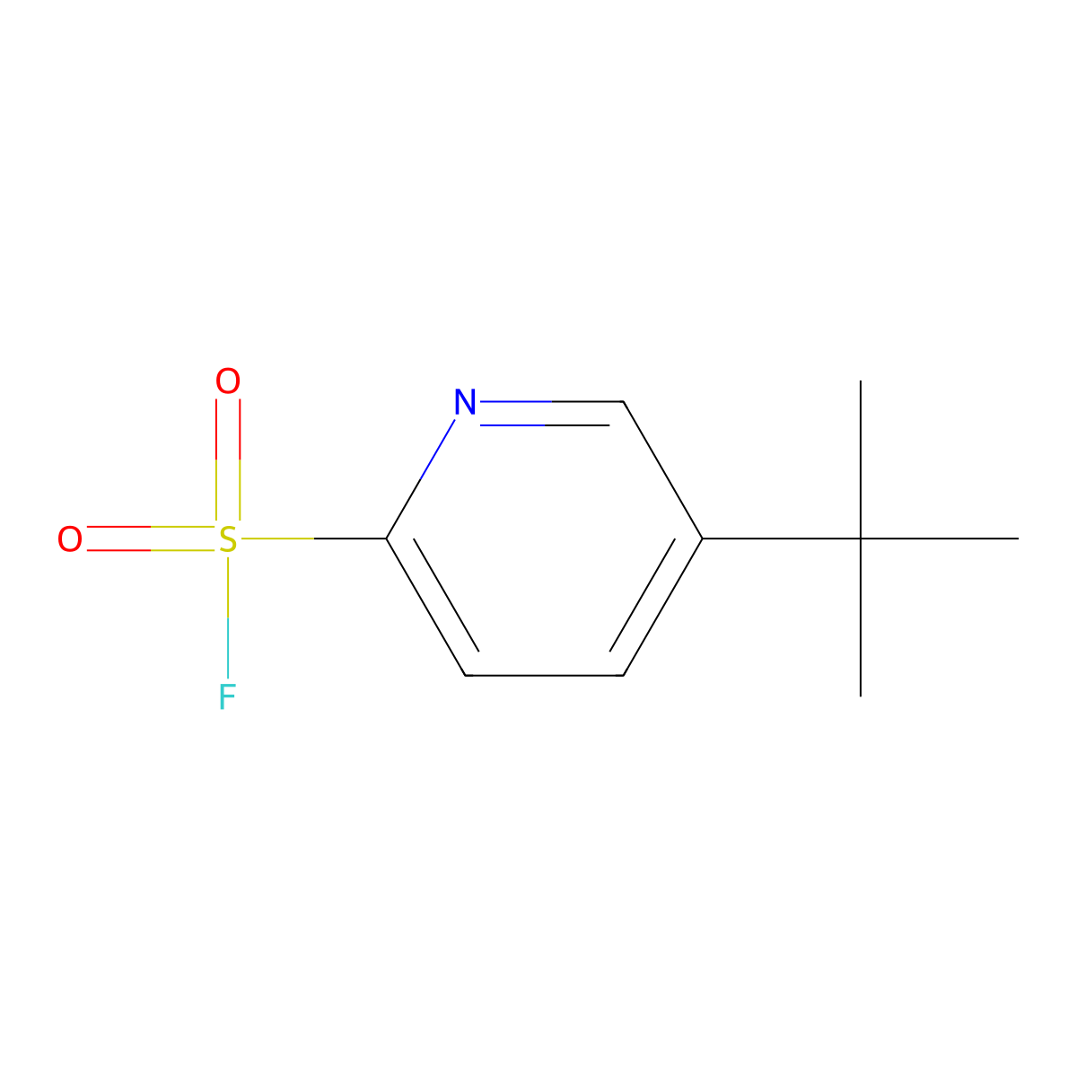 5-Tert-butylpyridine-2-sulfonylfluoride molecular structure, CAS 2253639-67-5