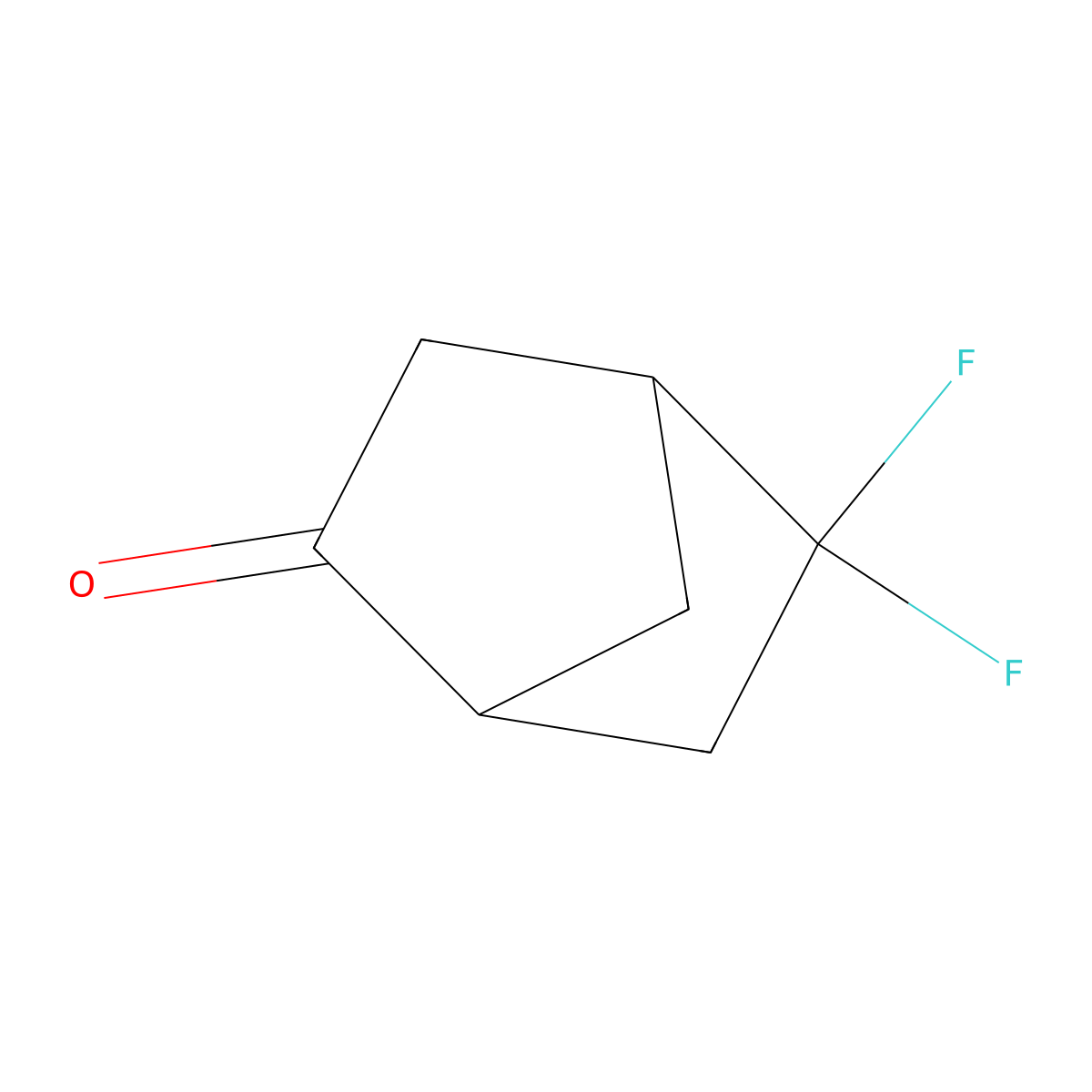 5,5-Difluorobicyclo[2.2.1]heptan-2-one molecular structure, CAS 2253640-17-2