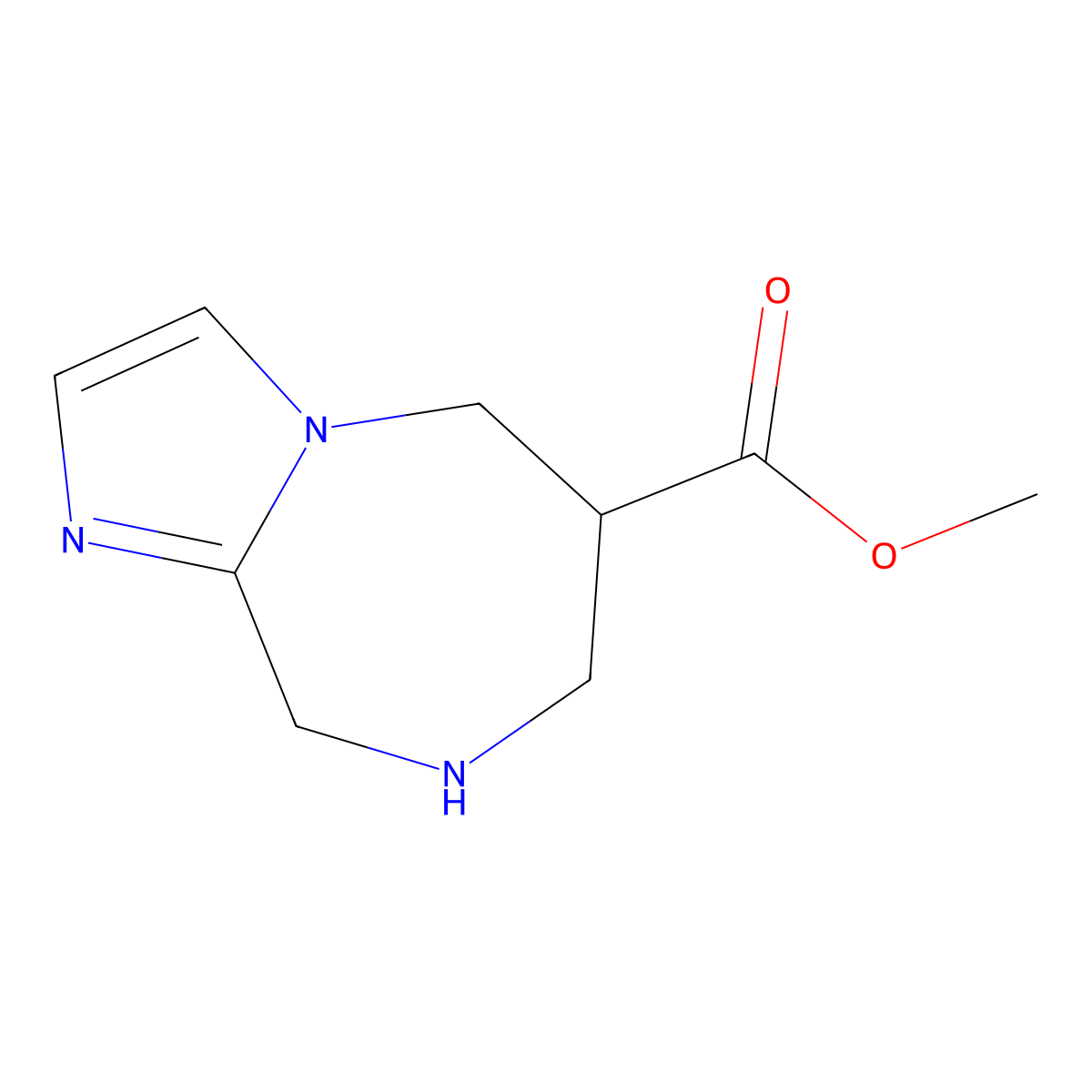 methyl 5H,6H,7H,8H,9H-imidazo[1,2-a][1,4]diazepine-6-carboxylate molecular structure, CAS 2253640-33-2