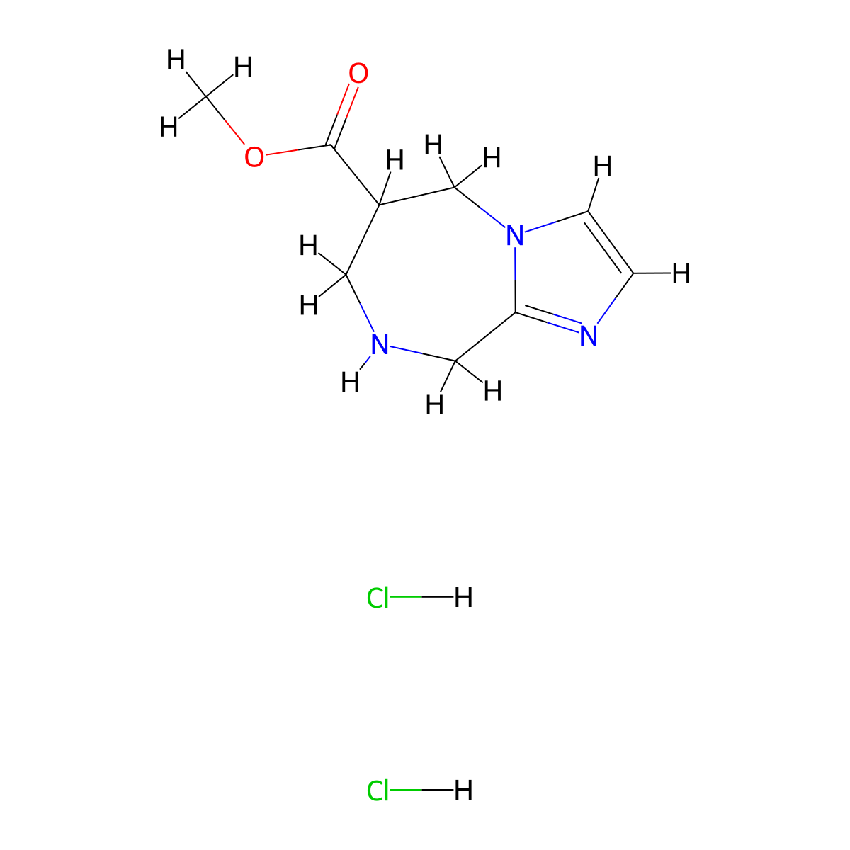 methyl 5H,6H,7H,8H,9H-imidazo[1,2-a][1,4]diazepine-6-carboxylate dihydrochloride molecular structure, CAS 2253640-34-3
