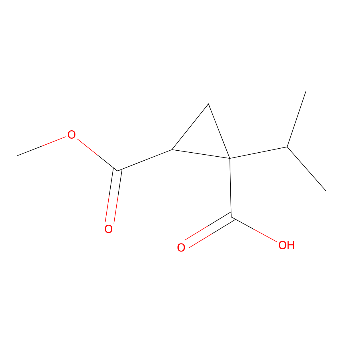 (1R,2R)-2-Methoxycarbonyl-1-propan-2-ylcyclopropane-1-carboxylic acid molecular structure, CAS 2253640-35-4