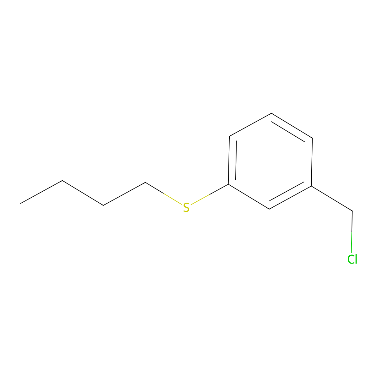 1-(Butylsulfanyl)-3-(chloromethyl)benzene molecular structure, CAS 2253640-38-7