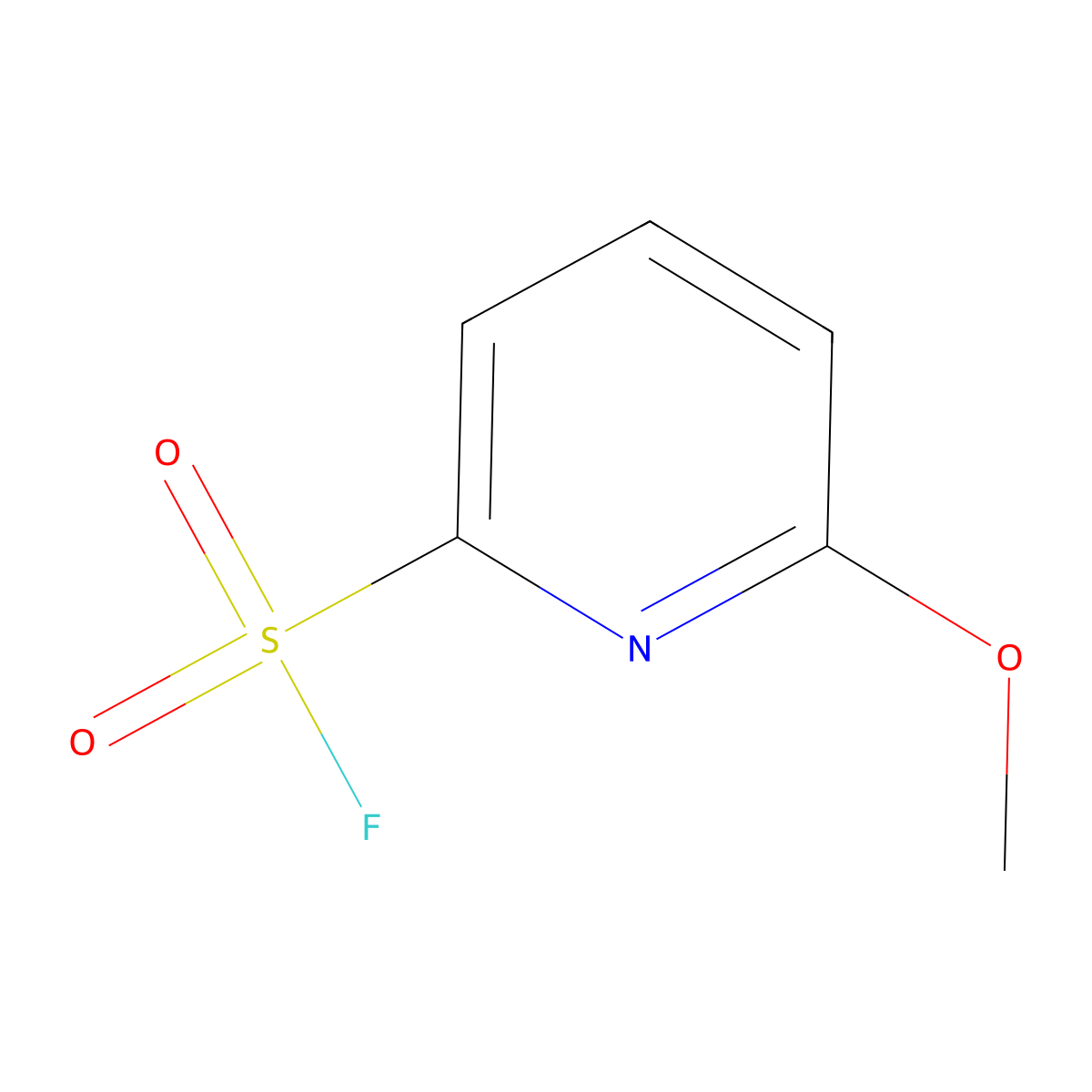 6-Methoxypyridine-2-sulfonyl fluoride molecular structure, CAS 2253640-46-7