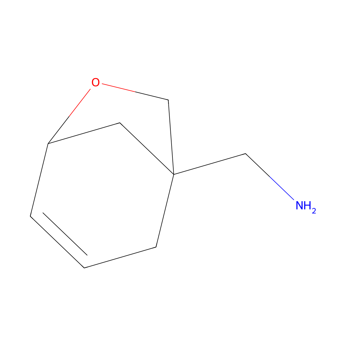 {6-Oxabicyclo[3.2.1]oct-3-en-1-yl}methanamine molecular structure, CAS 2253640-48-9