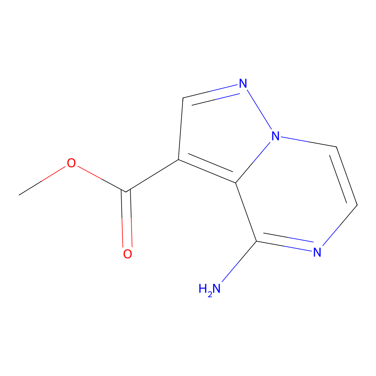 Methyl 4-aminopyrazolo[1,5-a]pyrazine-3-carboxylate molecular structure, CAS 2253640-52-5