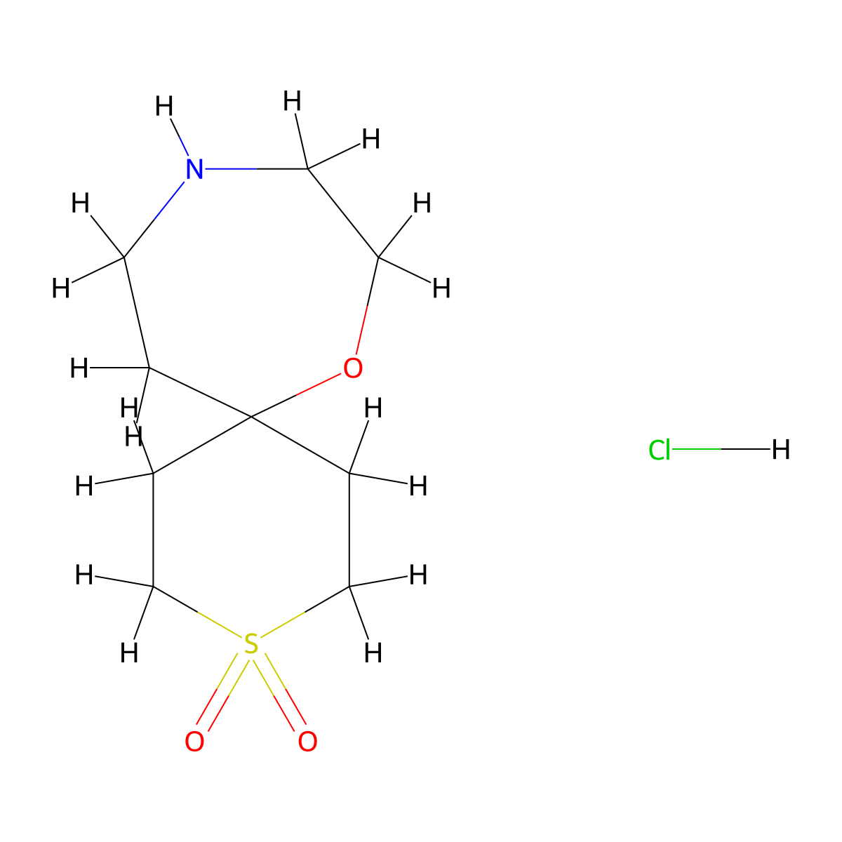 7-Oxa-3lambda6-thia-10-azaspiro[5.6]dodecane-3,3-dione hydrochloride molecular structure, CAS 2253640-57-0