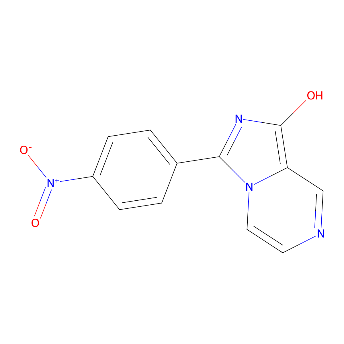 3-(4-Nitrophenyl)imidazo[1,5-a]pyrazin-1-ol molecular structure, CAS 2253640-87-6