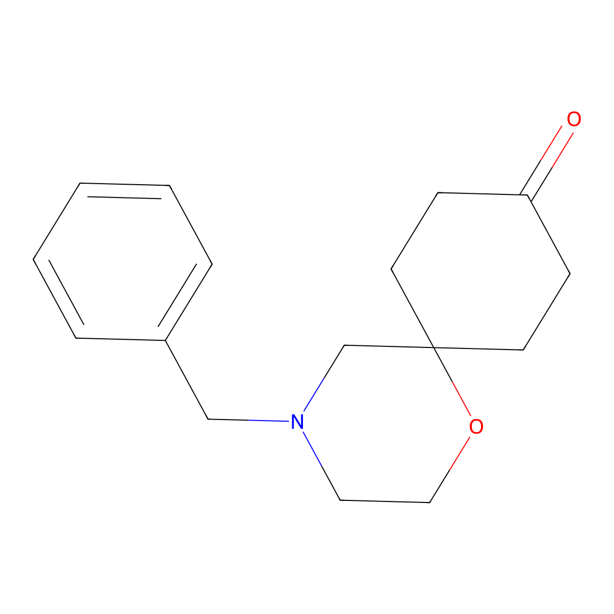 4-Benzyl-1-oxa-4-azaspiro[5.5]undecan-9-one molecular structure, CAS 2253640-93-4