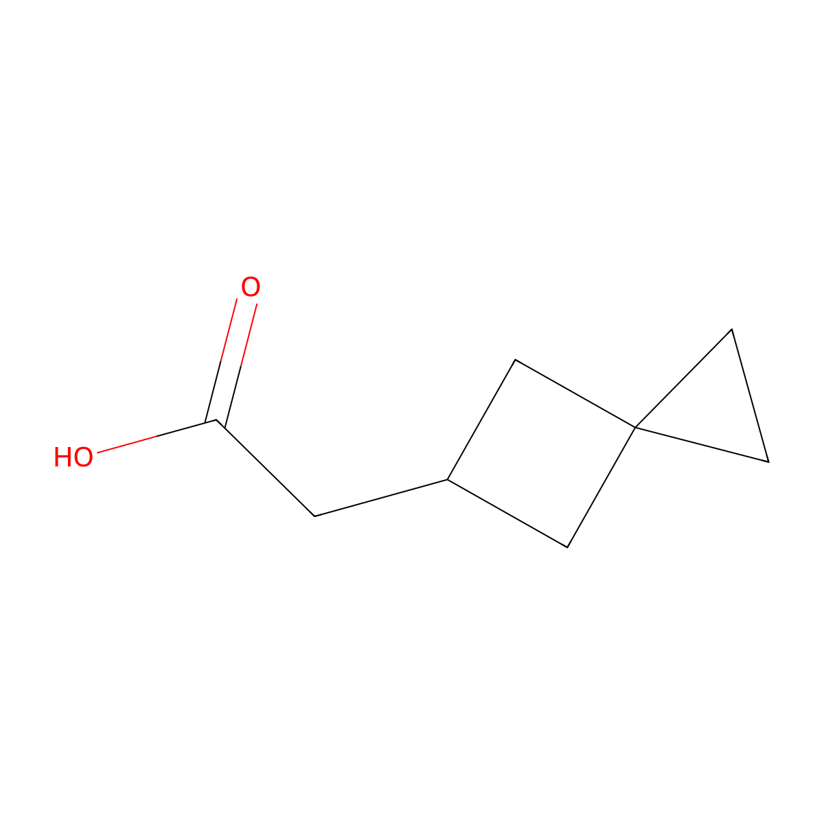 2-{Spiro[2.3]hexan-5-yl}acetic acid molecular structure, CAS 2253641-00-6