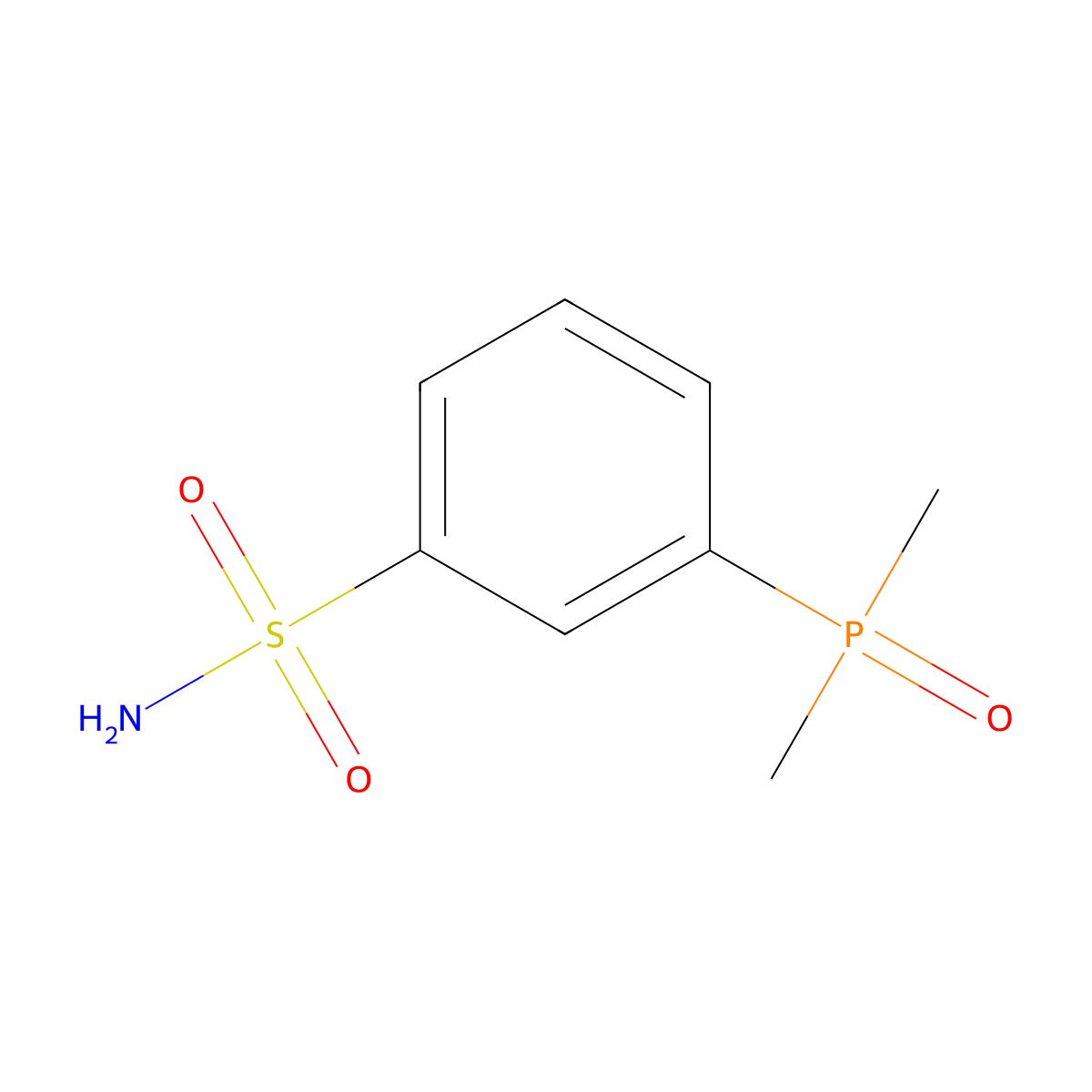 3-(Dimethylphosphoryl)benzene-1-sulfonamide molecular structure, CAS 2253641-07-3