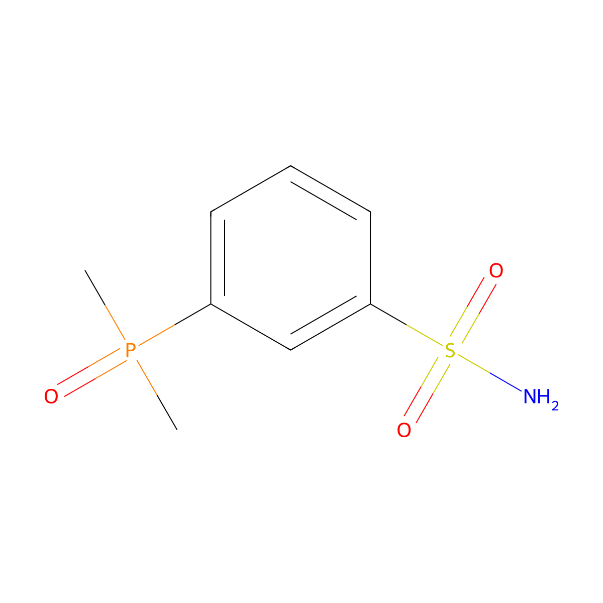 3-(Dimethylphosphoryl)benzene-1-sulfonamide molecular structure, CAS 2253641-07-3