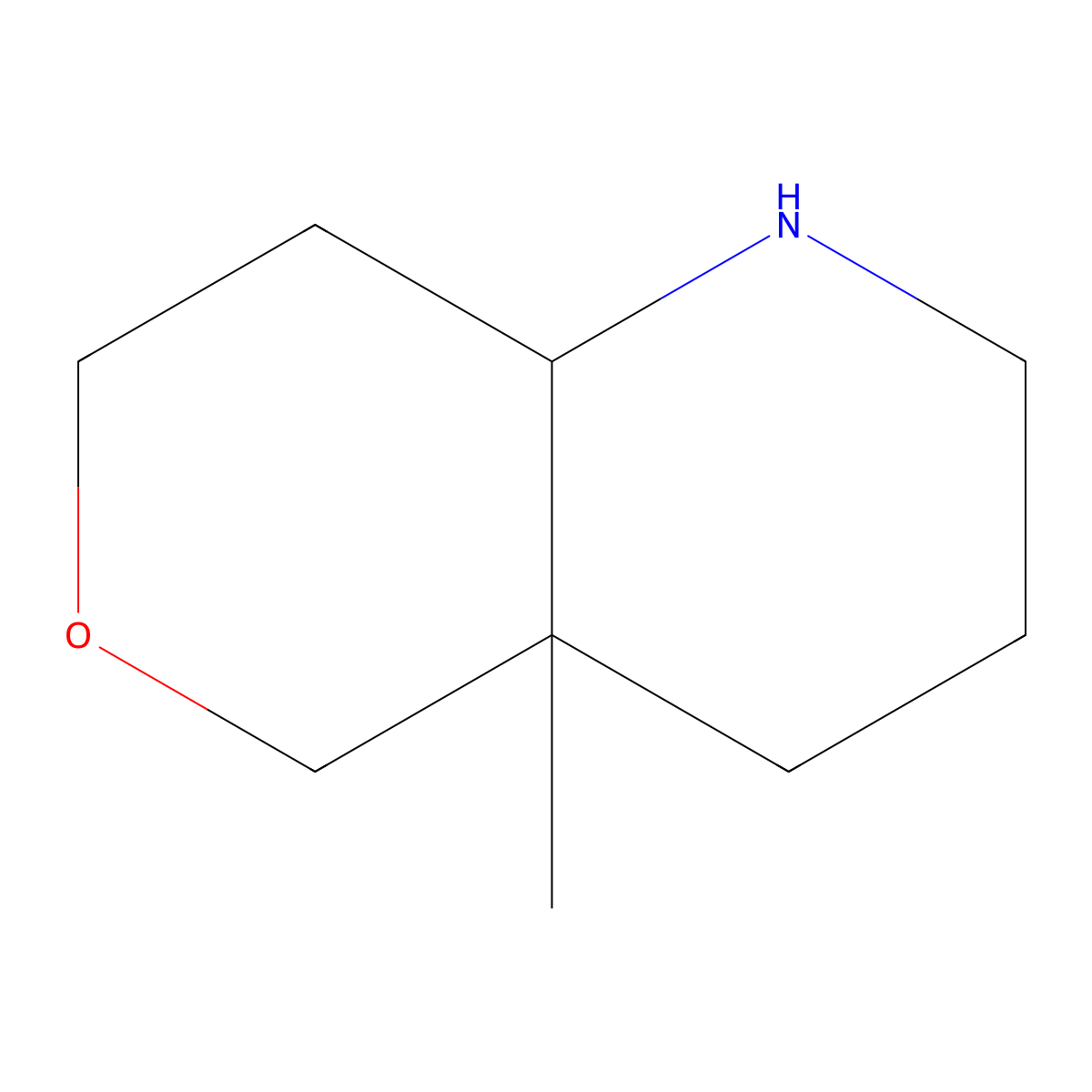 4a-methyl-octahydro-1H-pyrano[4,3-b]pyridine molecular structure, CAS 2253641-11-9
