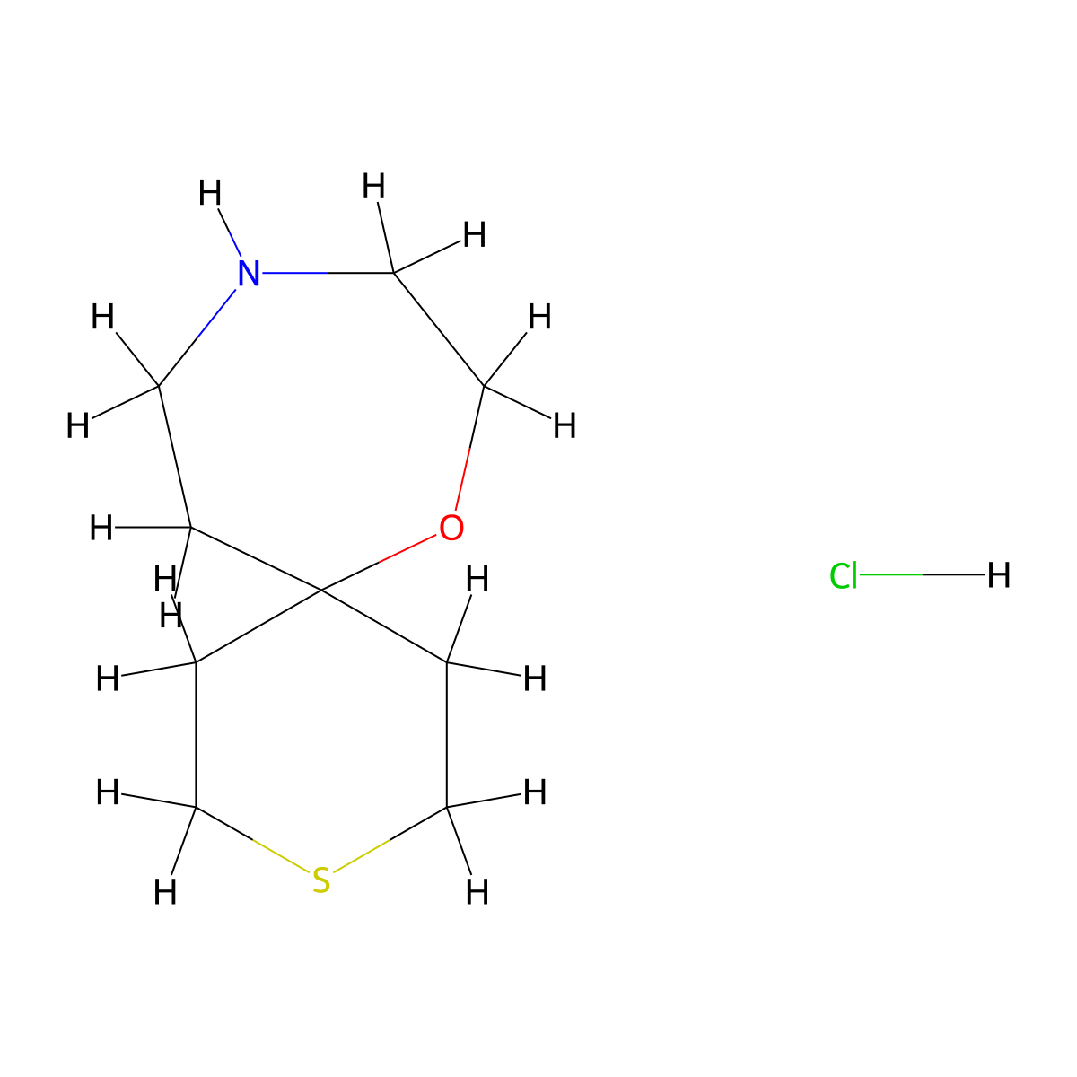 7-Oxa-3-thia-10-azaspiro[5.6]dodecane hydrochloride molecular structure, CAS 2253641-16-4