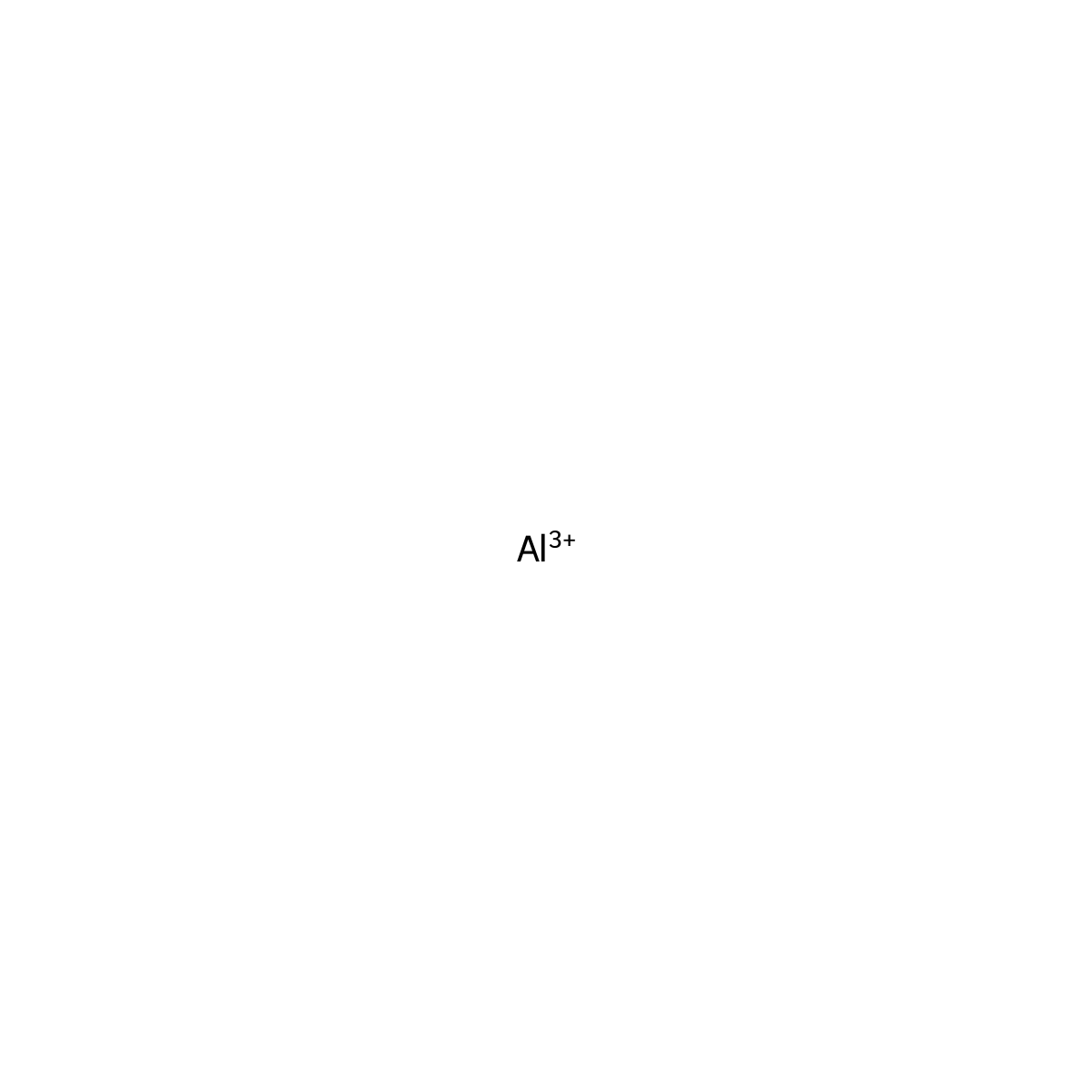 Aluminum Cation molecular structure, CAS 22537-23-1