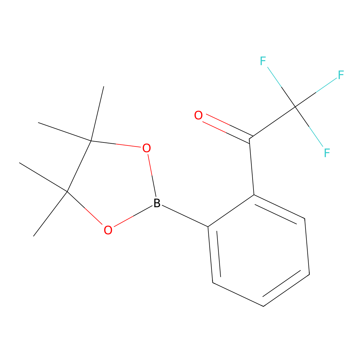 2,2,2-Trifluoro-1-[2-(tetramethyl-1,3,2-dioxaborolan-2-yl)phenyl]ethan-1-one molecular structure, CAS 2253794-66-8
