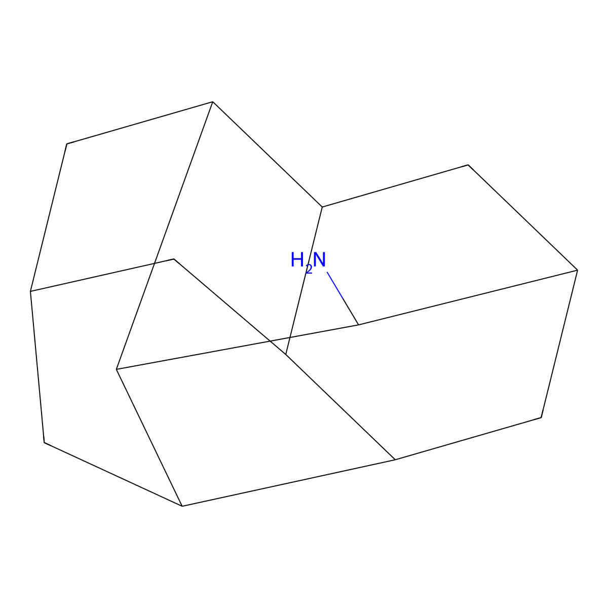Pentacyclo[7.3.1.1^{4,12}.0^{2,7}.0^{6,11}]tetradecan-3-amine molecular structure, CAS 2253854-84-9