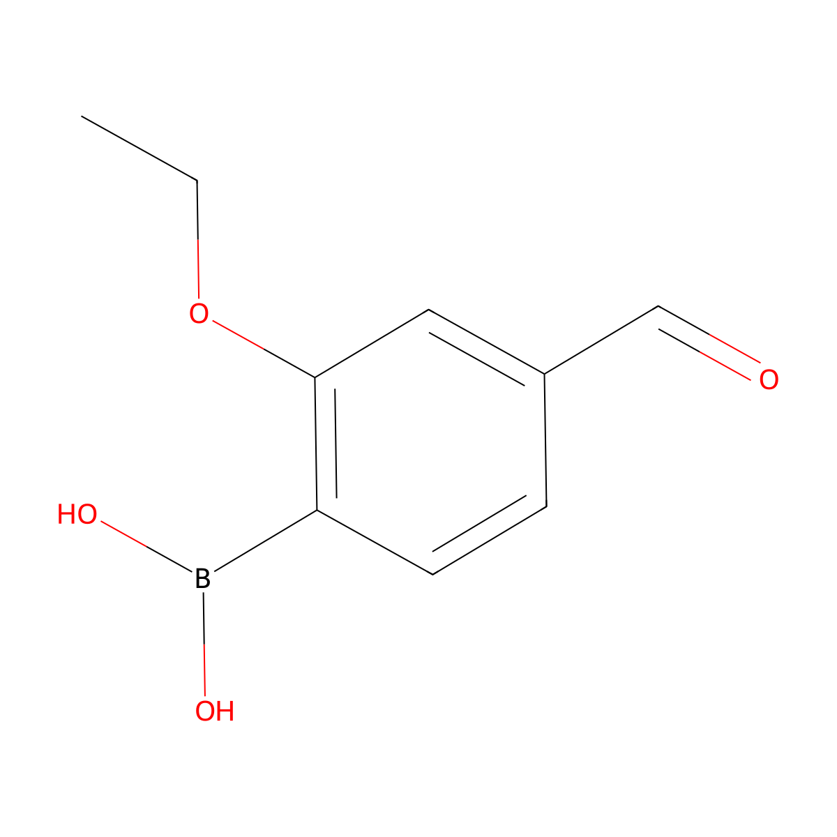 (2-Ethoxy-4-formylphenyl)boronic acid molecular structure, CAS 2253871-63-3