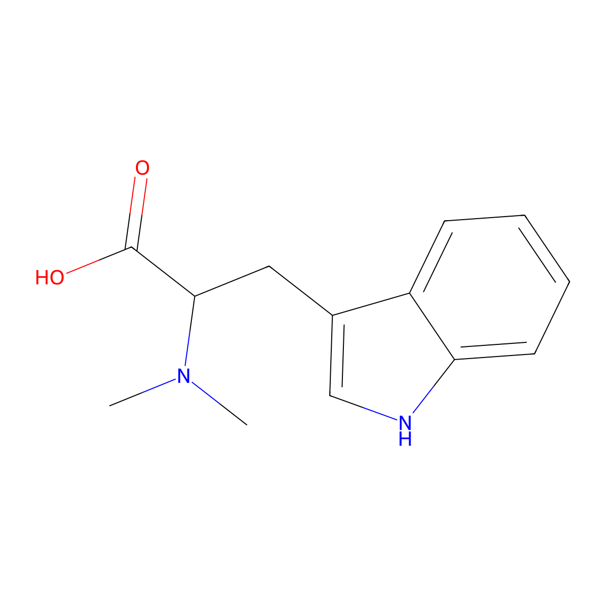 N,N-Dimethyl-L-tryptophan Hydrochloride molecular structure, CAS 2253893-37-5