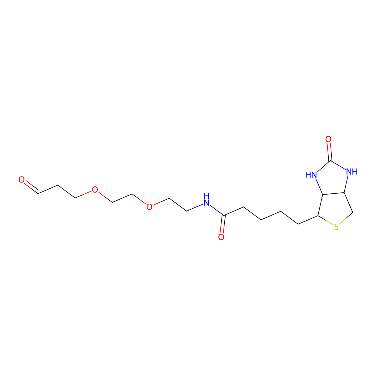 Biotin-PEG2-aldehyde molecular structure, CAS 2253964-99-5