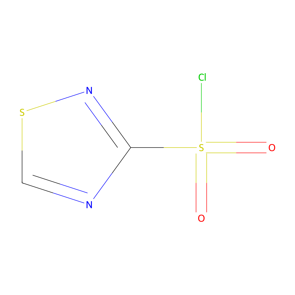 1,2,4-Thiadiazole-3-sulfonyl chloride molecular structure, CAS 2254-65-1