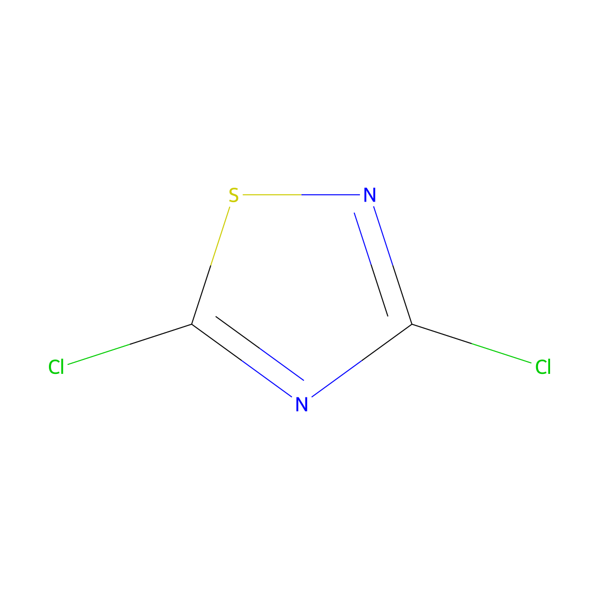 Dichloro-1,2,4-thiadiazole molecular structure, CAS 2254-88-8