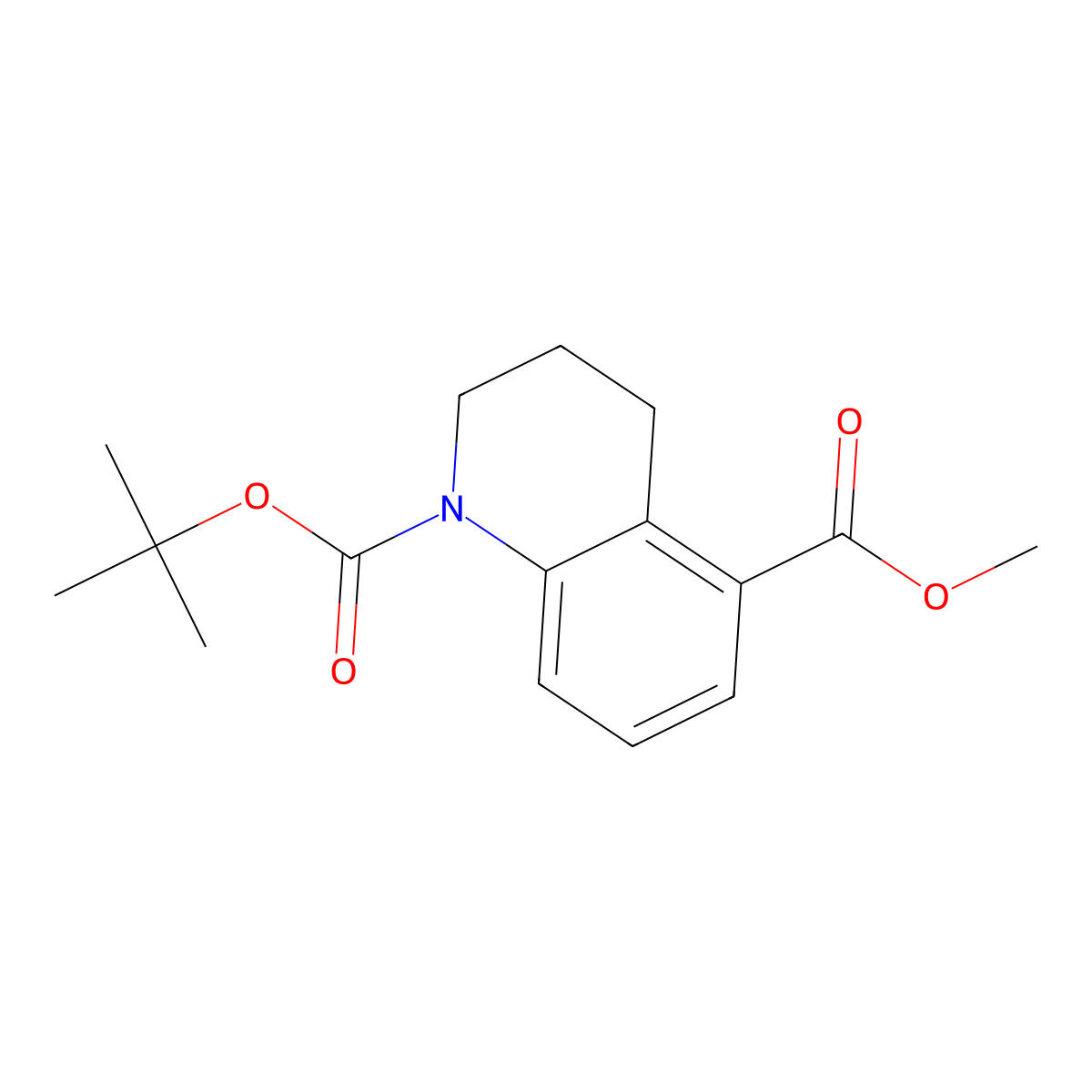 1-(tert-butyl) 5-methyl 3,4-dihydroquinoline-1,5(2H)-dicarboxylate molecular structure, CAS 2254053-26-2