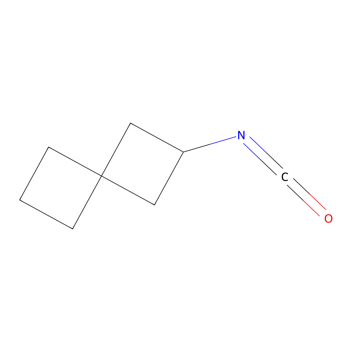 2-Isocyanatospiro[3.3]heptane molecular structure, CAS 2254081-81-5
