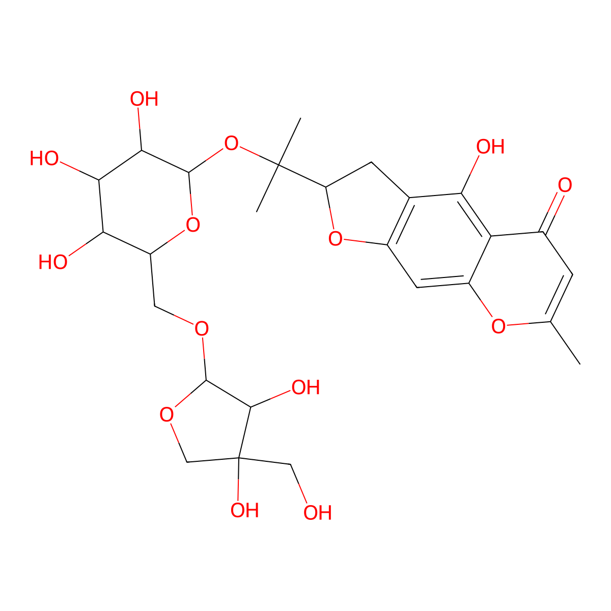 Visammioside, 6''-O-apiosyl- molecular structure, CAS 2254096-97-2