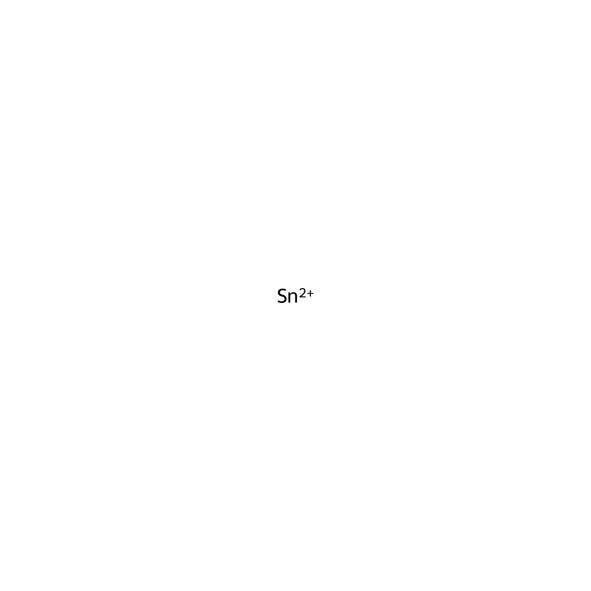 Stannous cation molecular structure, CAS 22541-90-8