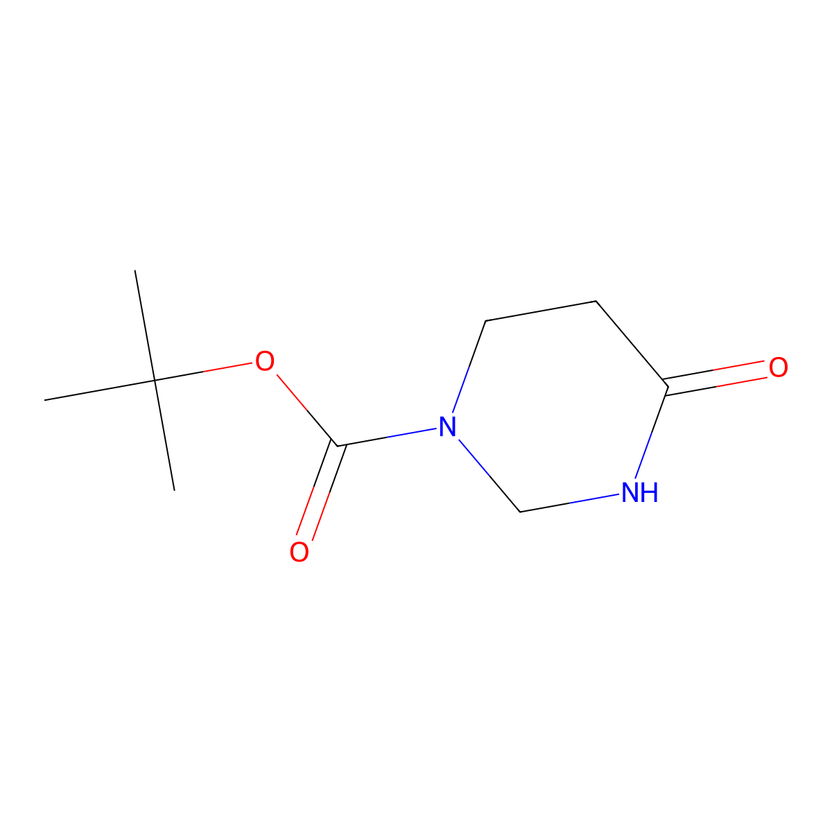 tert-butyl 4-oxotetrahydropyrimidine-1(2H)-carboxylate molecular structure, CAS 2254135-66-3