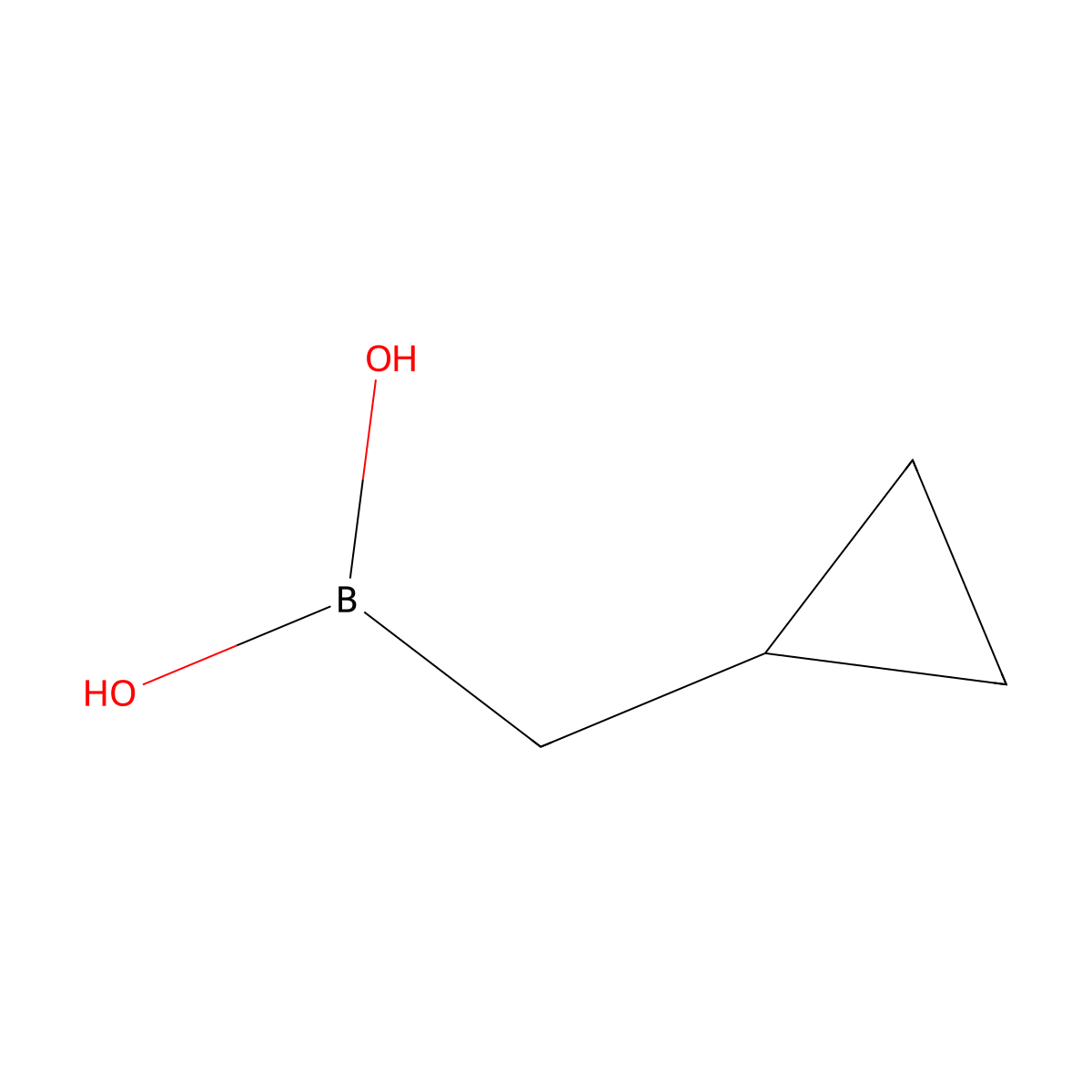 (Cyclopropylmethyl)boronic acid molecular structure, CAS 2254220-74-9
