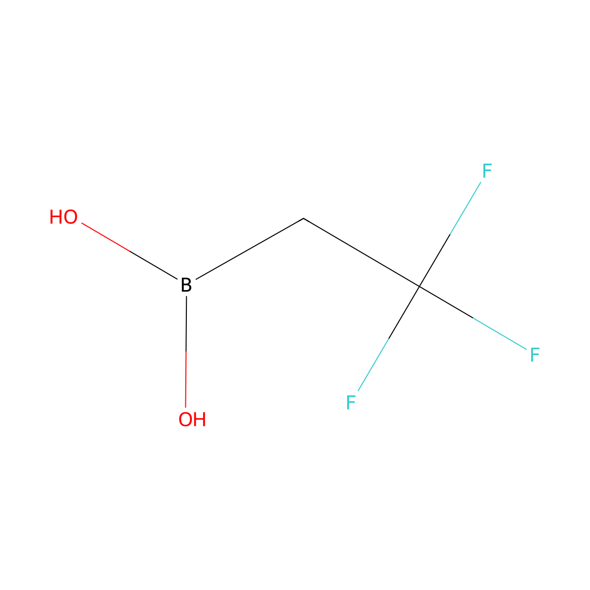 (2,2,2-Trifluoroethyl)boronic acid molecular structure, CAS 2254220-82-9