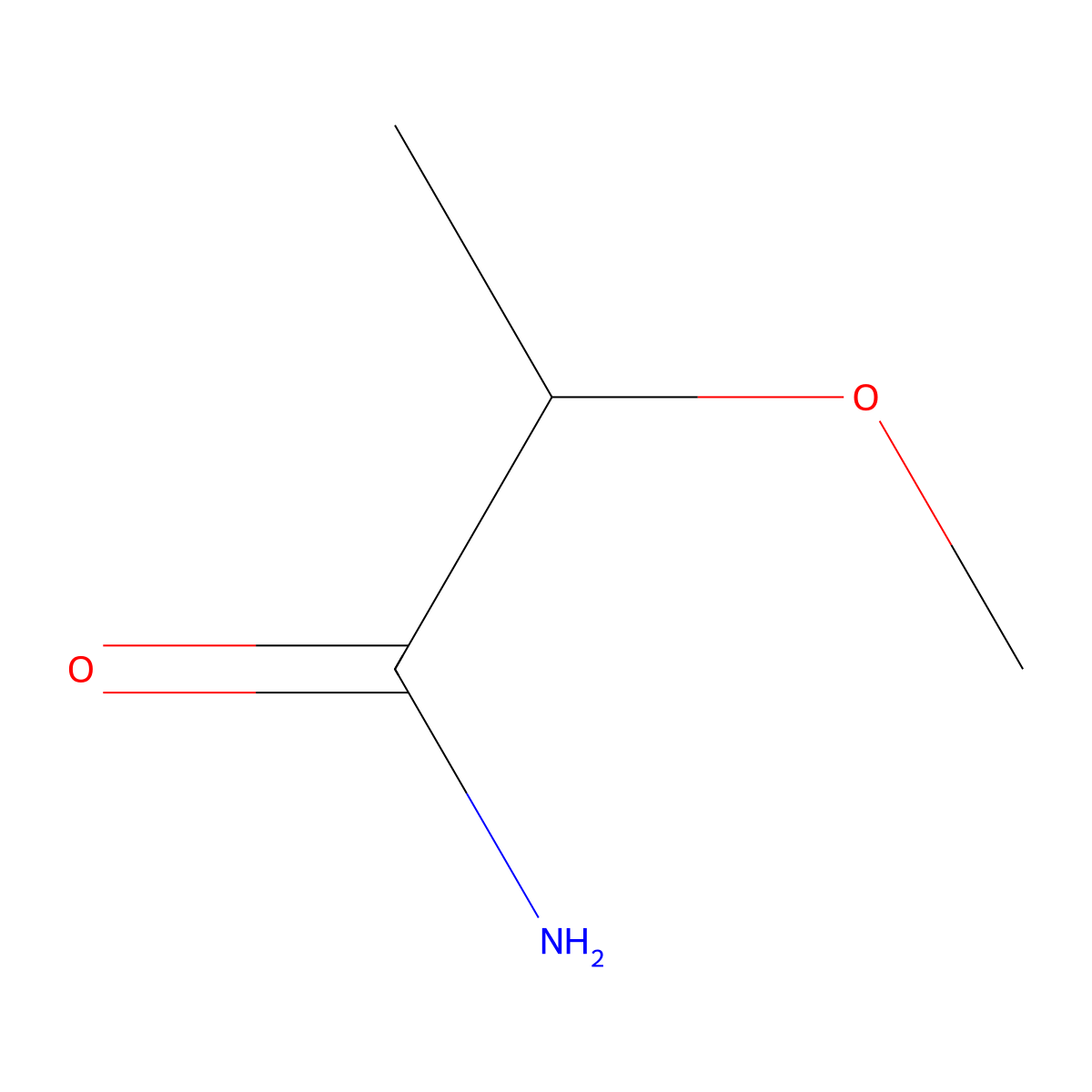 2-Methoxypropanamide molecular structure, CAS 22543-21-1