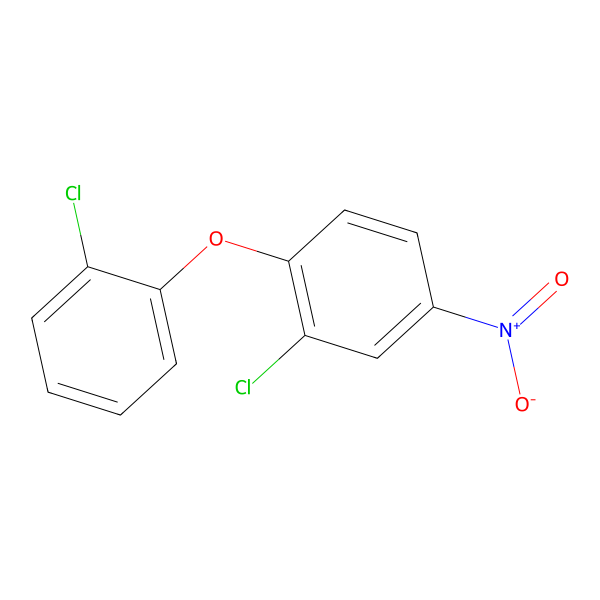 2-Chloro-1-(2-chlorophenoxy)-4-nitrobenzene molecular structure, CAS 22544-08-7