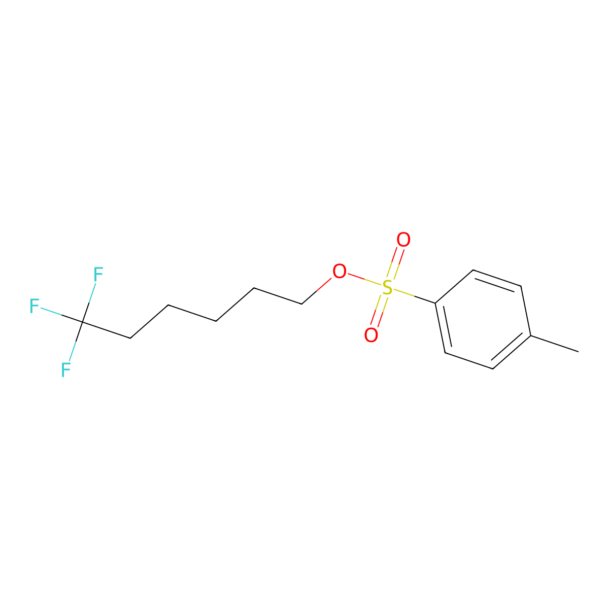 6,6,6-Trifluorohexyl 4-methylbenzene-1-sulfonate molecular structure, CAS 2254418-32-9