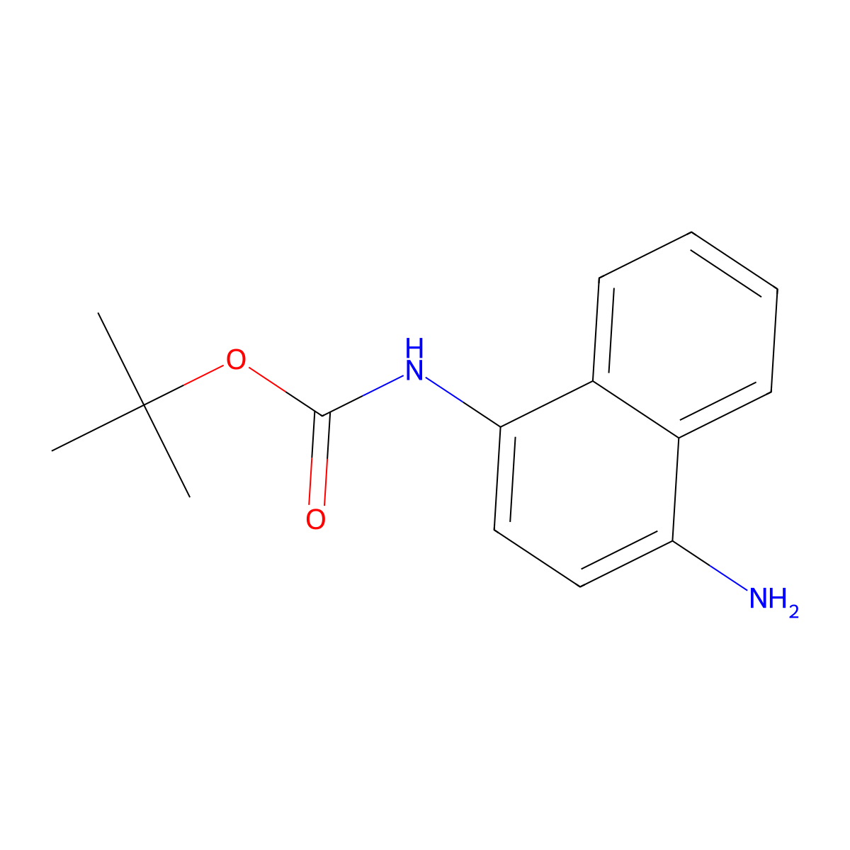 tert-butyl N-(4-aminonaphthalen-1-yl)carbamate molecular structure, CAS 2254492-16-3